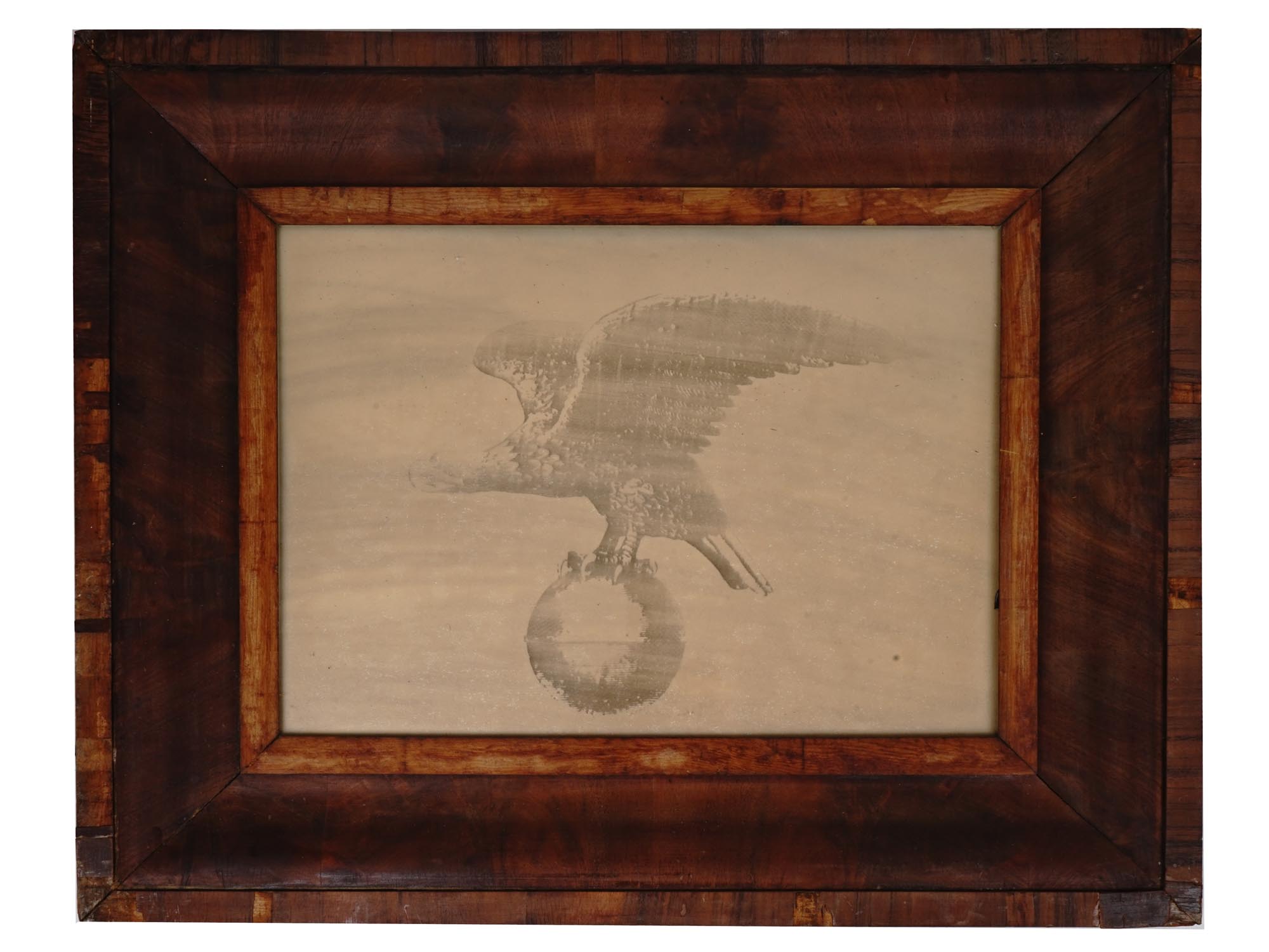 FRAMED INK PRINT ON PAPER AMERICAN EAGLE W ORBIS PIC-0